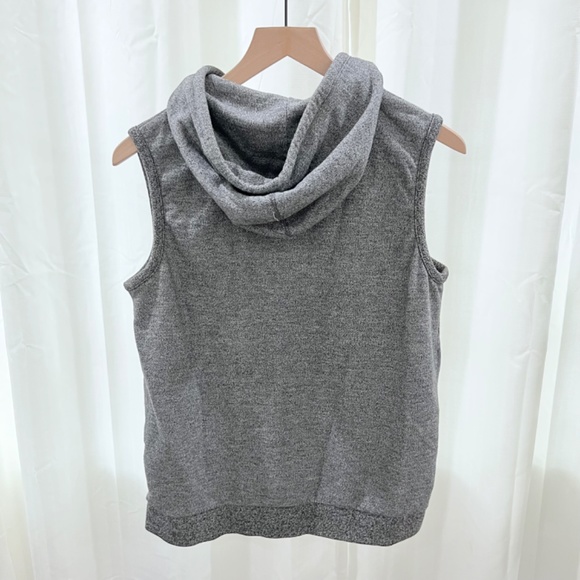 BDG Urban Outfitters Full Zip Hooded Cotton Vest - Gray - Picture 2 of 7